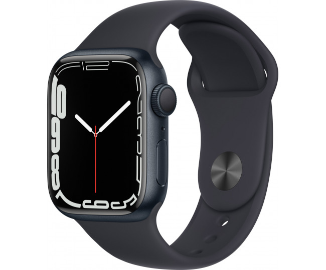 Apple Watch Series 7 GPS 45mm Midnight Aluminum Case With Midnight Sport Band (MKN53) б/у